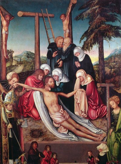 La Lamentation sur le Christ mort - Lucas Cranach the Elder